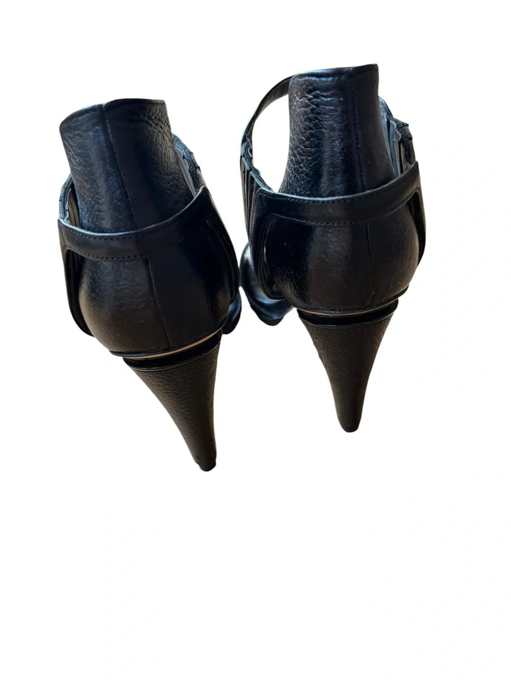Reed Krakoff Black Leather High-Heel Sandals – Size 37 – Made in Italy